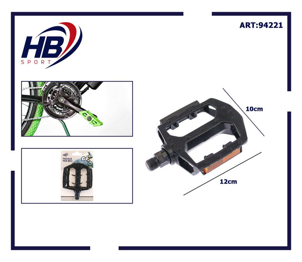 Pedale per bicicletta HB in alluminio, 12 × 10 cm