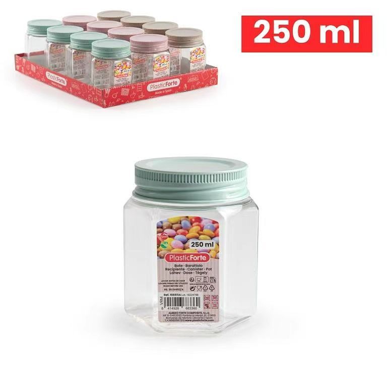 BARATTOLO LONDON 250ML PLASTICA 6X6X8CM