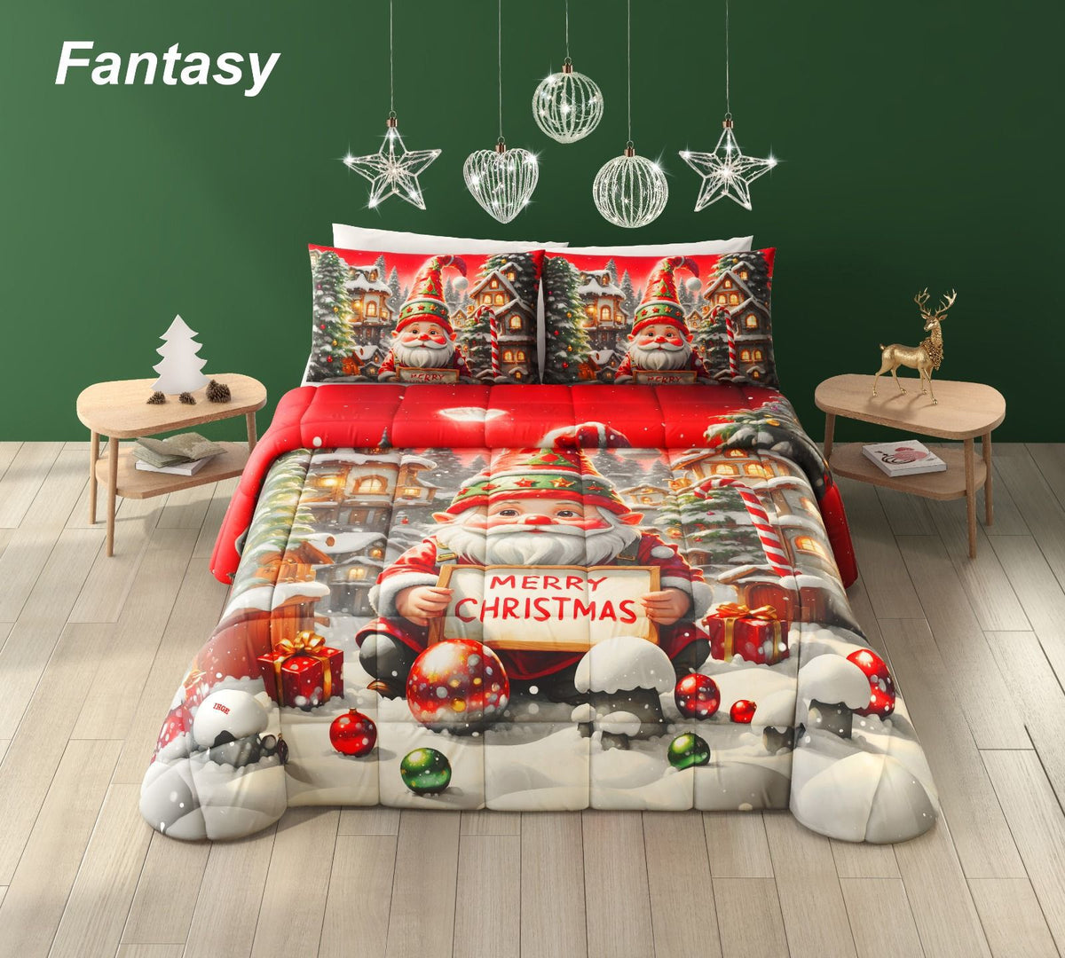 Trapunta Irge Natalizia 3D 260X270 Fantasy