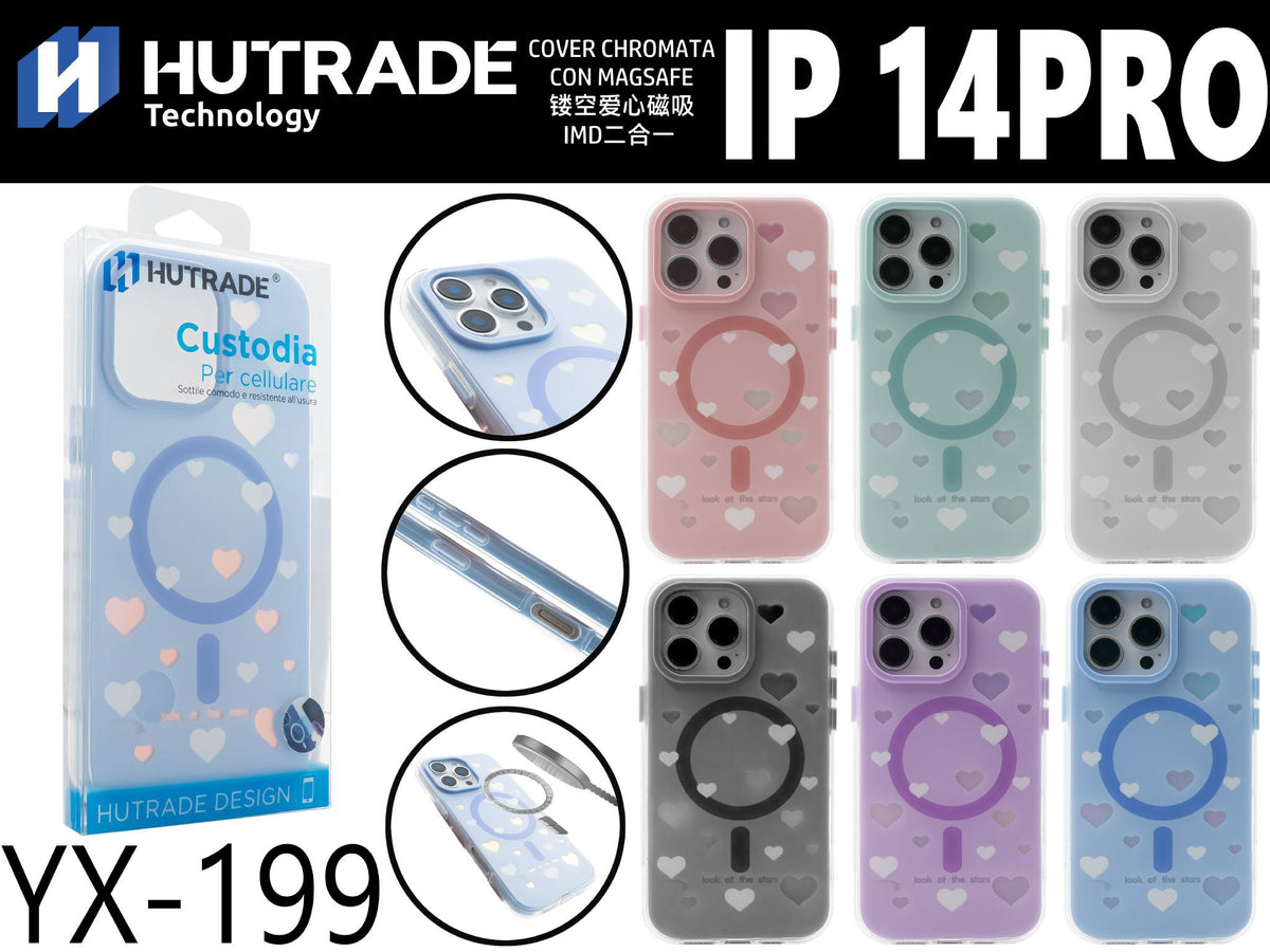 YX-199 COVER FANTASIA CUORICINI MAGSAFE IP14PRO