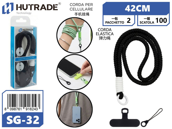 SG-32 CORDA PER CELLULARE COLORATA 42CM