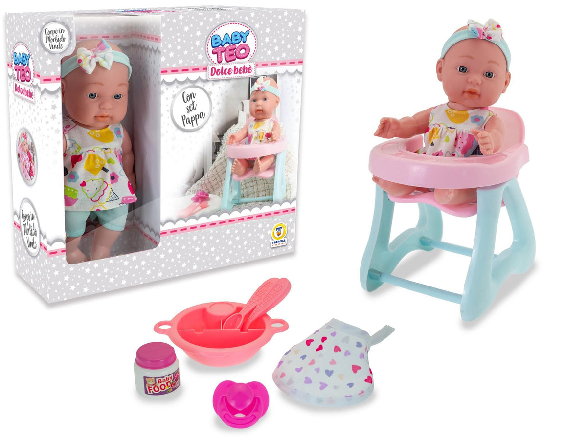 Bambola – BABY TEO PLAYSET BAMBOLOTTO CON SEGGIOLONE 80923