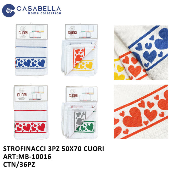Strofinacci 3PZ 50X70 Fiocco
