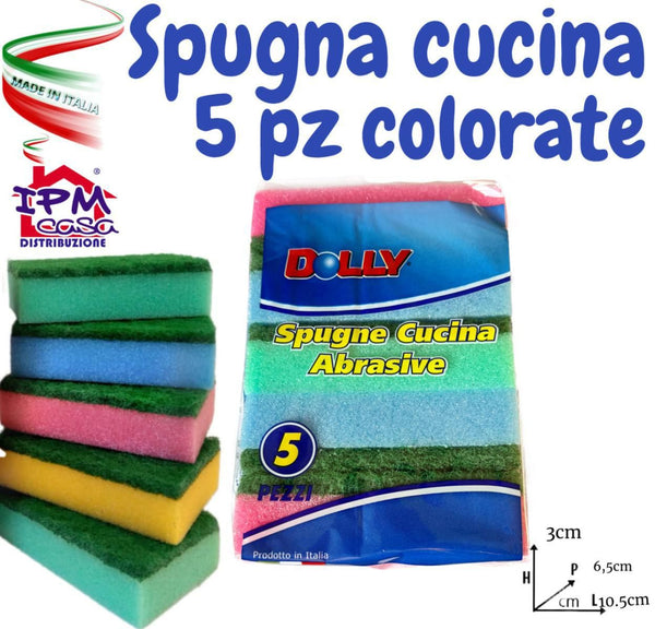 IPM SPUGNA CUCINA ABRASIVA 5PZ DOLLY