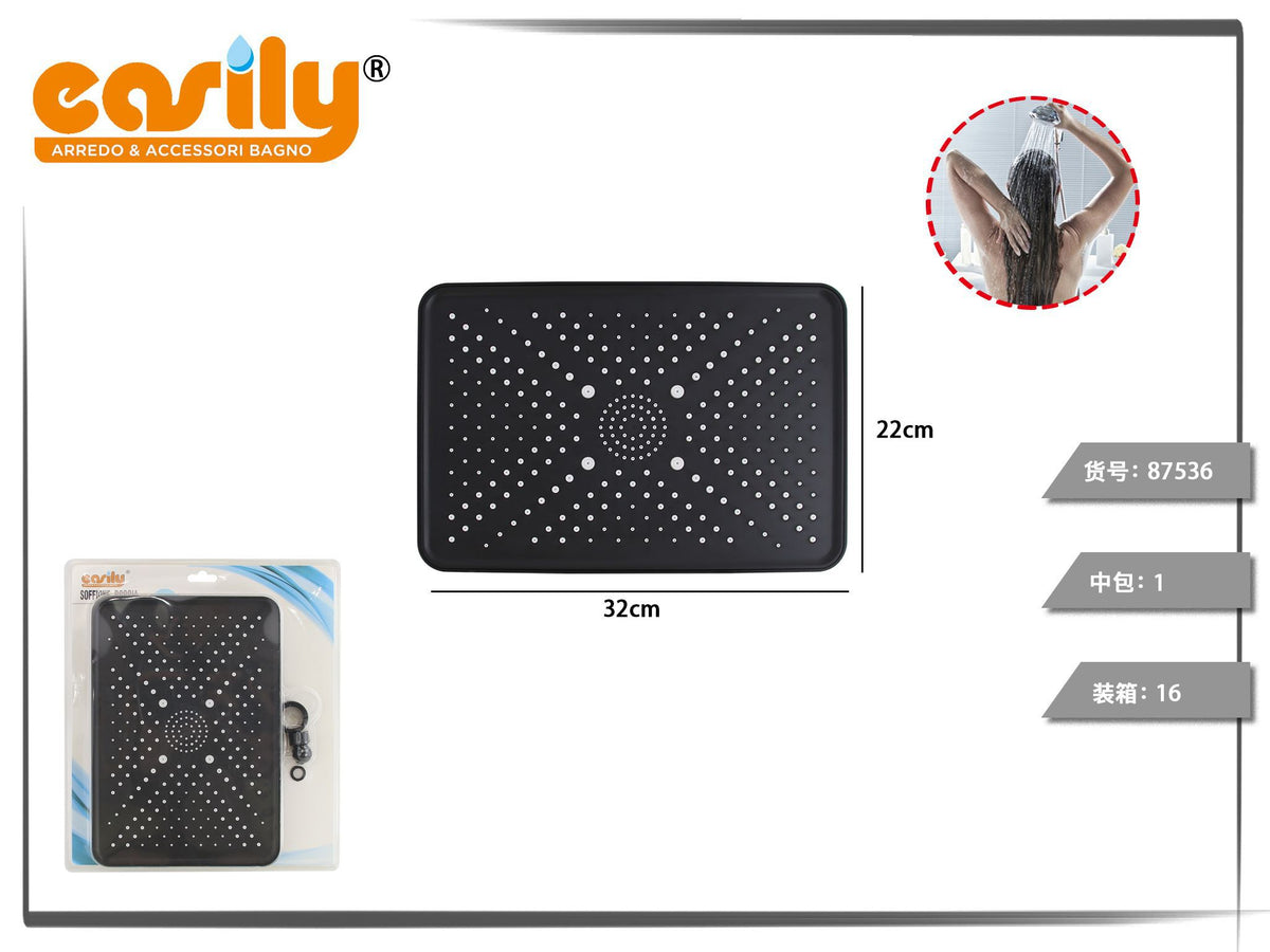 Soffione doccia rettangolare 32 × 22 cm