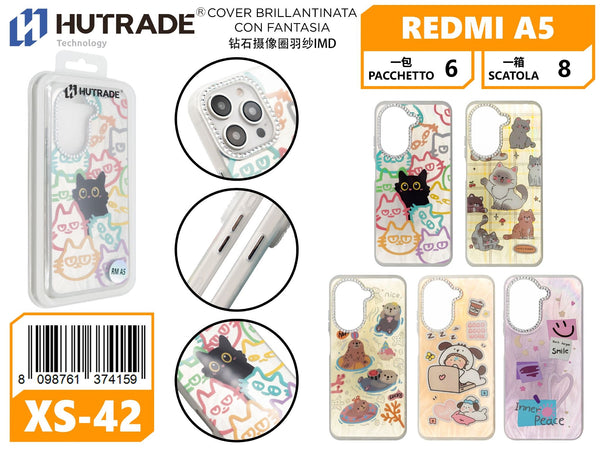 XS-42 COVER BRILLANTINATA CON FANTASIA REDMI A5