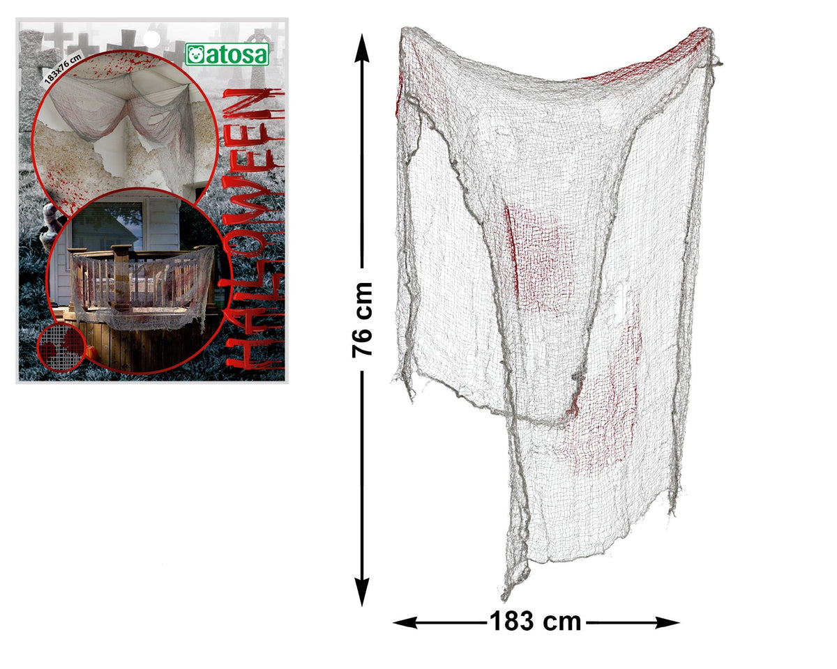 Tenda decorativa Halloween a rete, 183 × 76 cm