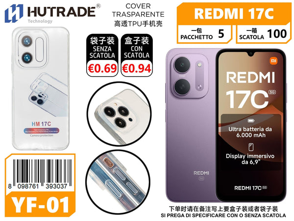 COVER TRASPARENTE REDMI 17C – YF01 012055