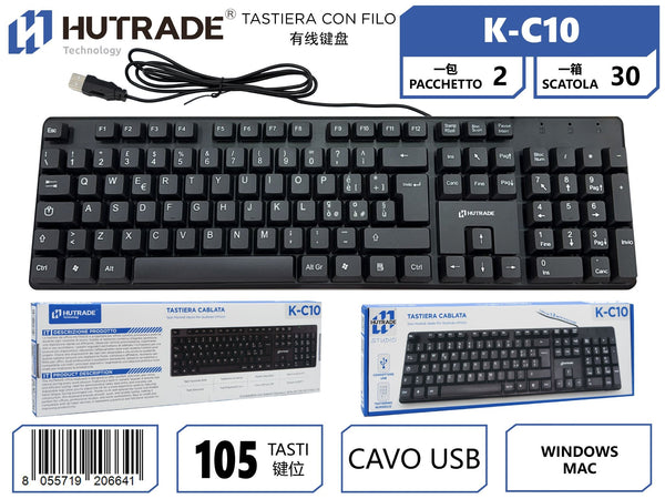 K-C10 TASTIERA CON FILO