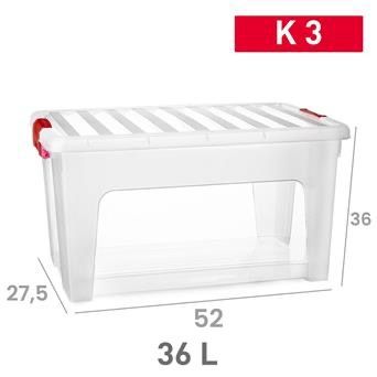 SCATOLA MULTIUSO KLIP N3 K4 PLASTICA 36X52X27.5CM