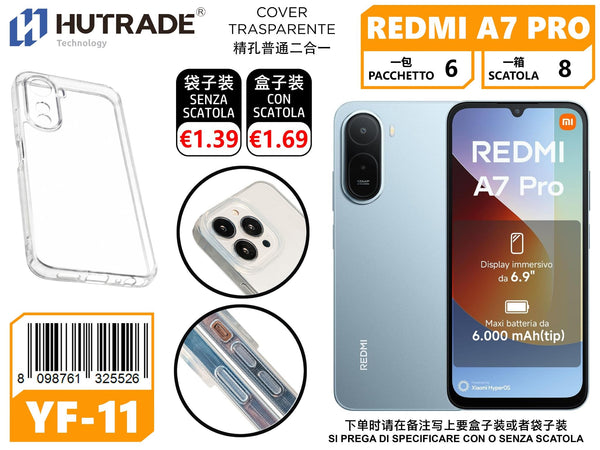 COVER TRASPARENTE REDMI A7 PRO – YF11 666052