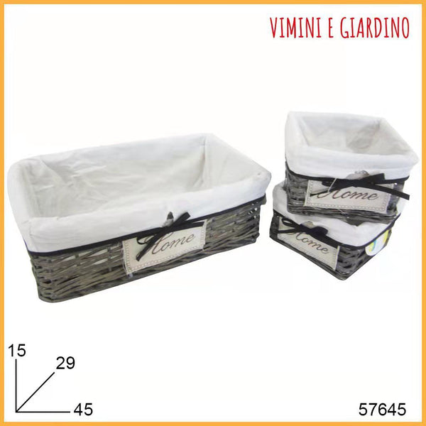ARCOBALENO SET CESTO HOME S/3