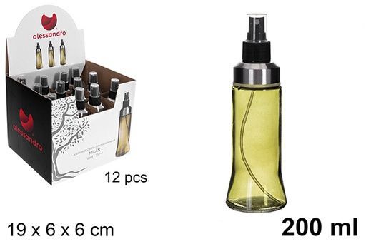 BOTTIGLIA PER OLIO TONDA VETRO 200ML