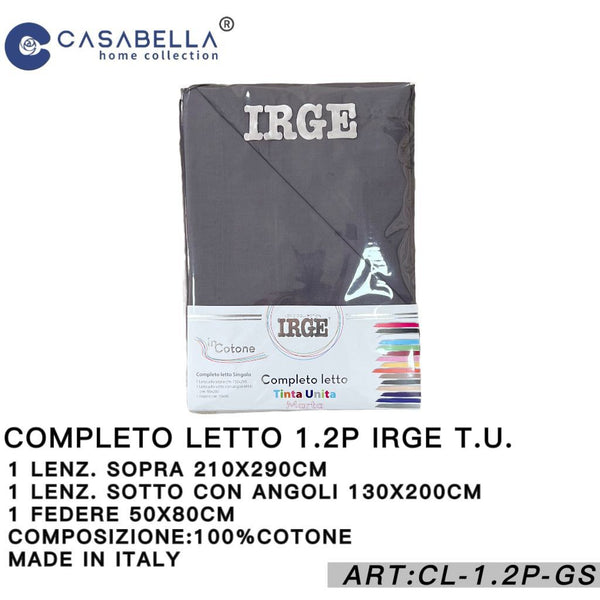 Completo Letto 1.2P Irge Grigio Scuro