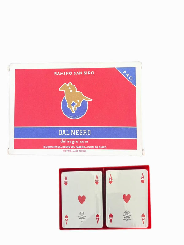 Carte da gioco Dal Negro Ramino San Siro Pro, due mazzi 241293