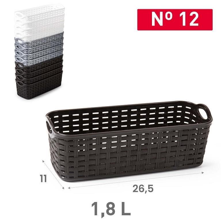 CESTA RATTAN N12 1.8L 11X26.5X9.2CM