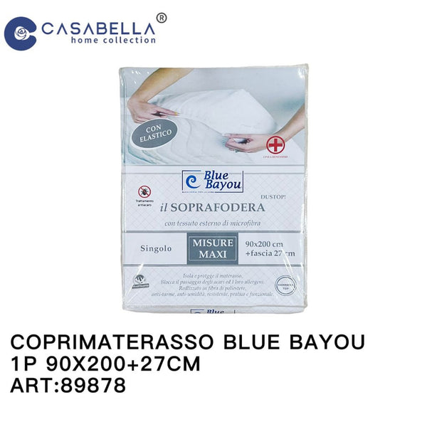 Coprimaterasso Blu Bayou 1P 90X200+27CM