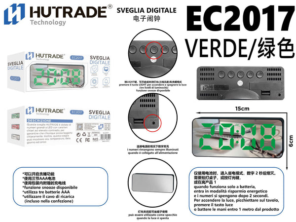 EC2017 SVEGLIA DIGITALE LUCE