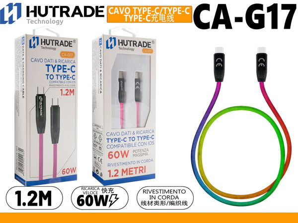 CA-G17 CAVO TYPE-C TO TYPE-C 1.2 METRI 60W