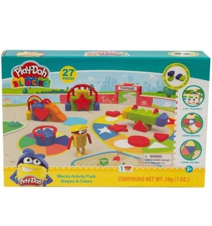 Kit creativo per bambini – PLAYDOH BLOCKS FORME E COLORE PLD03000
