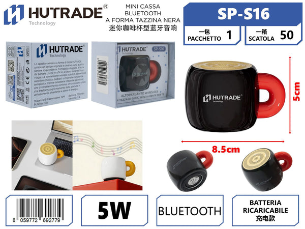 SP-S16 MINI CASSA BLUETOOTH A FORMA TAZZINA