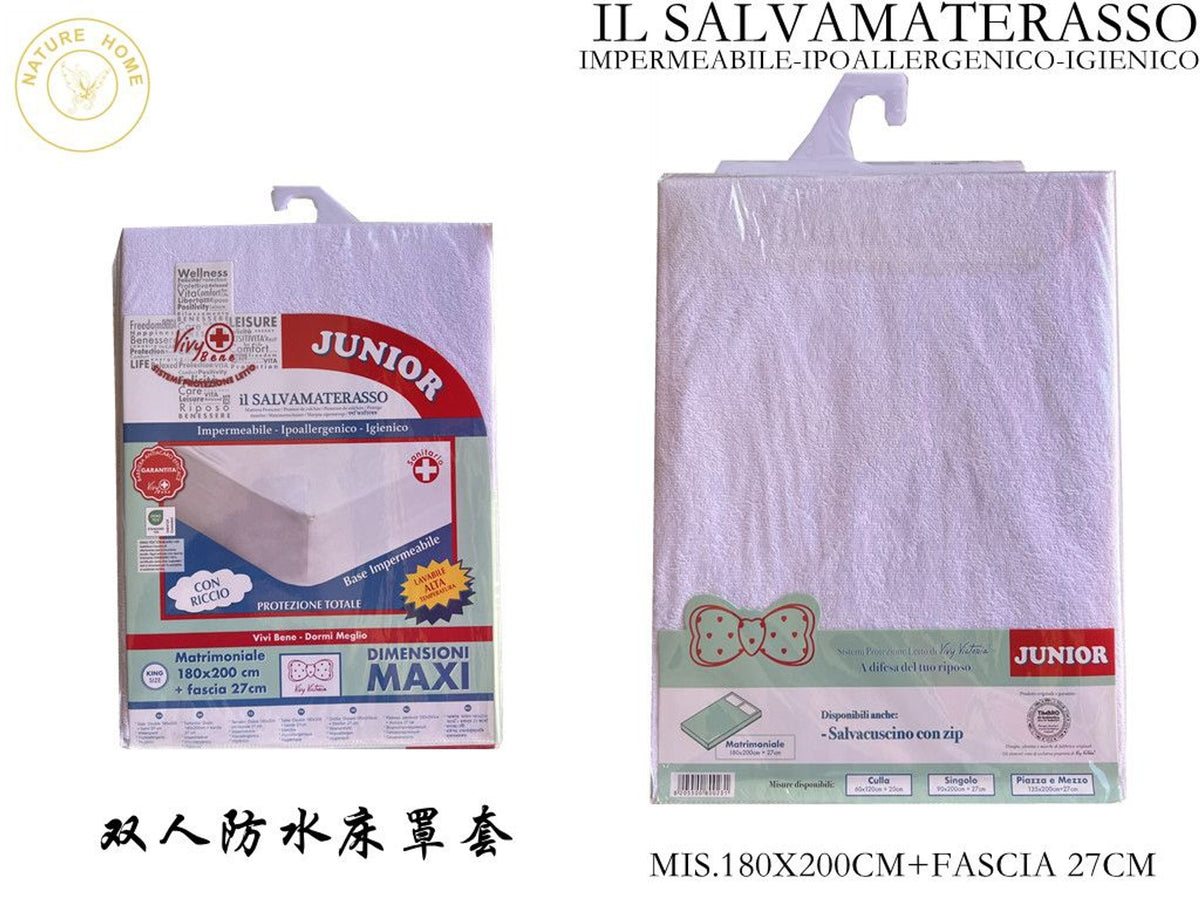COPRIMATERASSO IMPERMEABILE 2POSTI V.V impermeabile