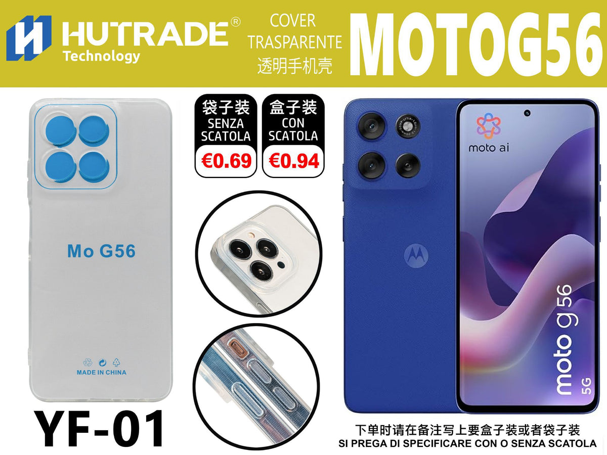 COVER TRASPARENTE MOTO G56 – YF01 011987