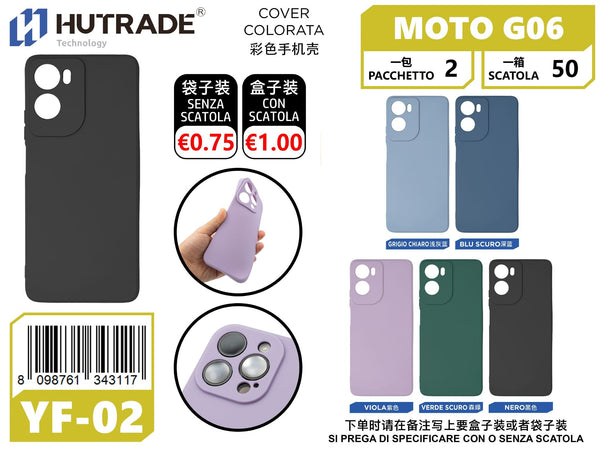 COVER COLORATA TPU MOTO G06 – YF02 007005