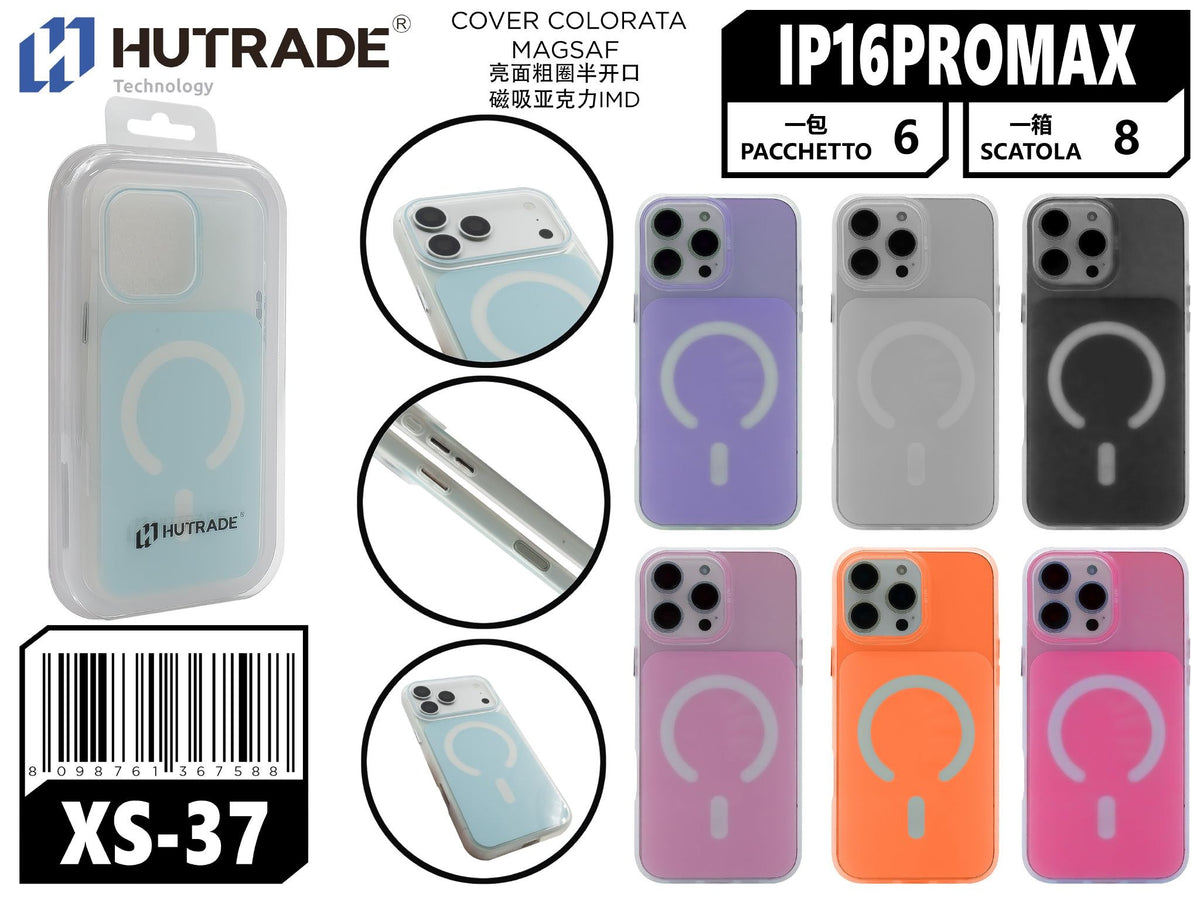 XS-37 COVER COLORATA MAGSAFE IP16 PRO MAX