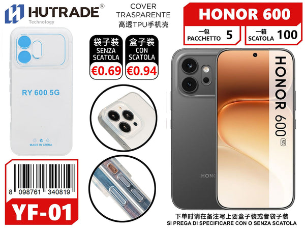 COVER TRASPARENTE HONOR 600 – YF01 012036