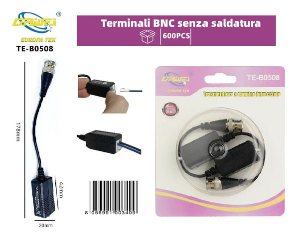 Connettori per videosorveglianza