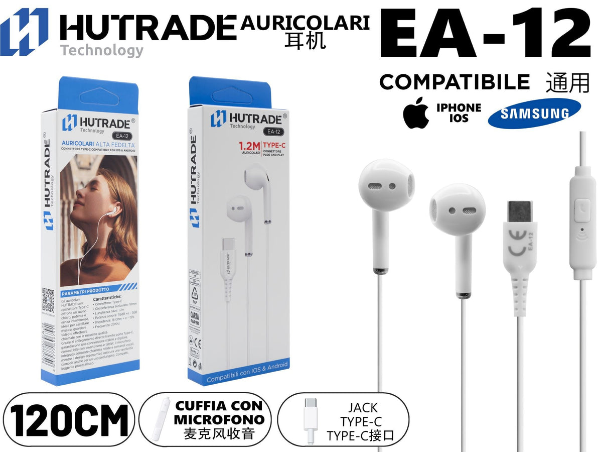 EA-12 AURICOLARE ATTACCO TYPE-C
