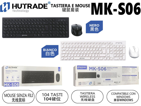 MK-S06 TASTIERA E MOUSE WIRELESS