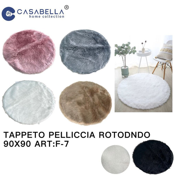 Tappeto Pelliccia 90X90