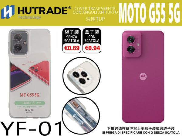 COVER TRASPARENTE MOTO G55 5G – YF01 011923