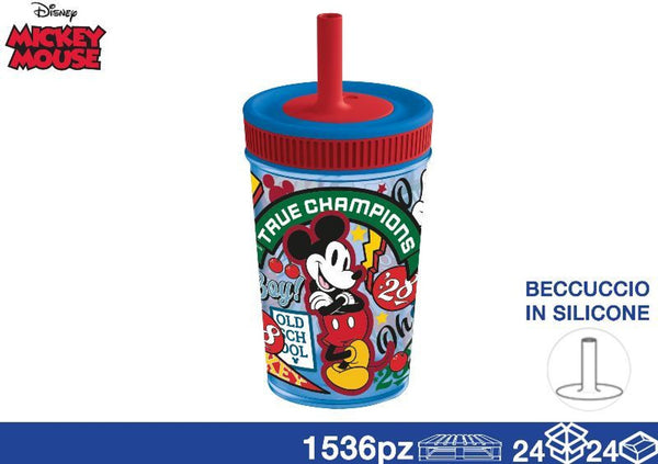 Tazza, bicchiere o borraccia – BICCHIERE C CANNUCCIA 420ML MICKEY EOL11861