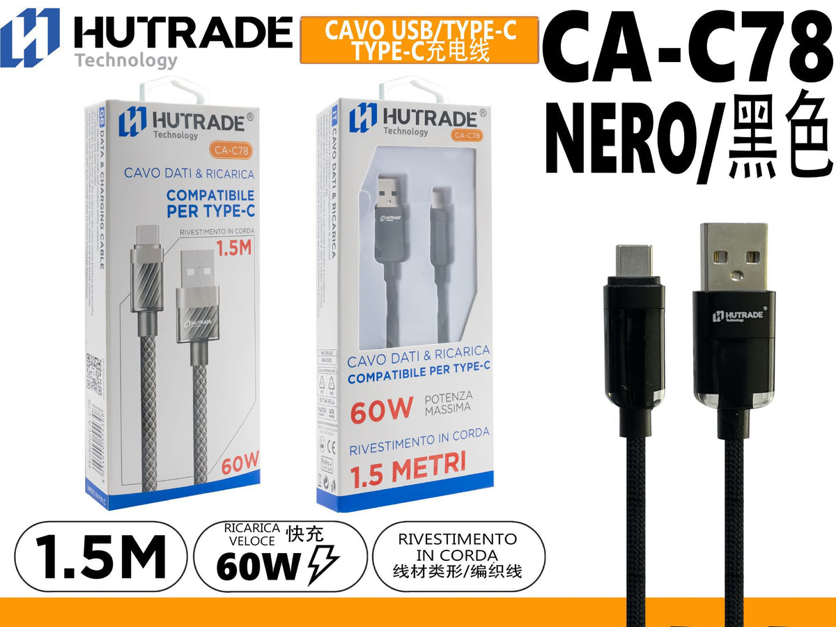 CA-C78 CAVO TYPE-C 1.5 METRI 60W