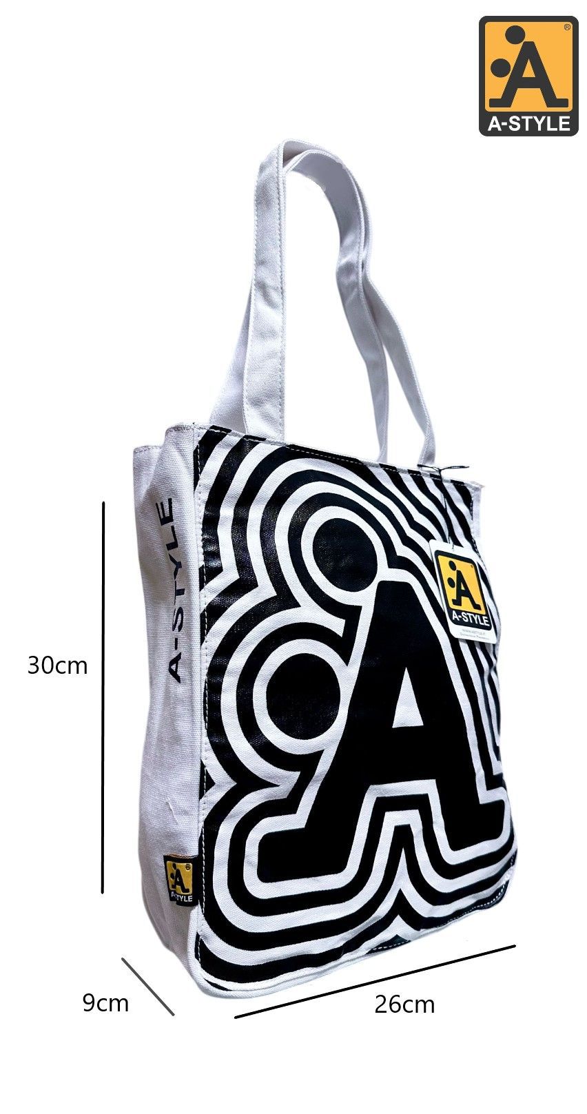 Borsa shopper A-Style con stampa grafica