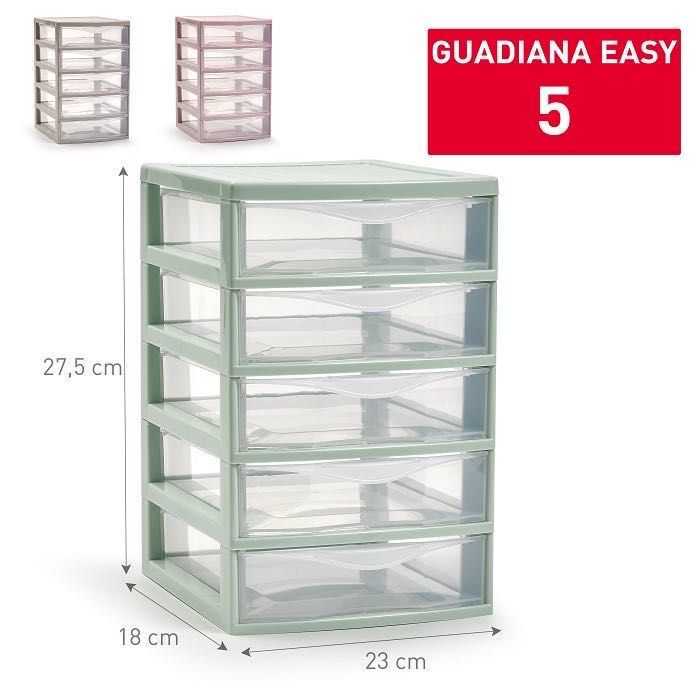 CASSETTIERA GUADIANA EASY 5 CASSETTI 18X23*H27.5CM SURT VRM