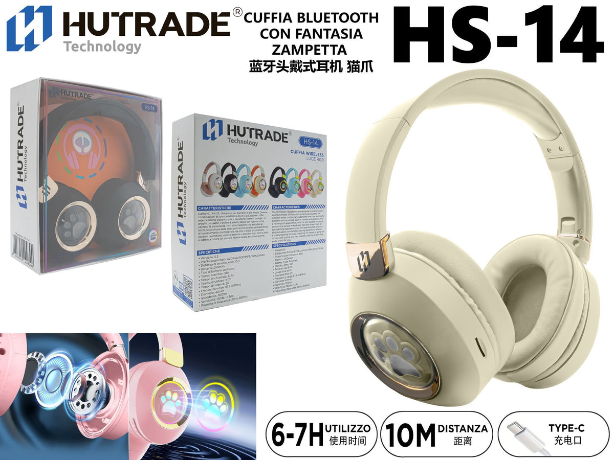 HS-14 CUFFIA BLUETOOTH CON FANTASIA