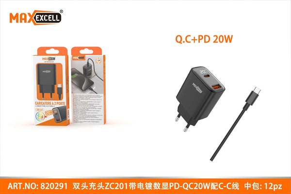 Caricatore PD-QC 20W con Cavo C-C