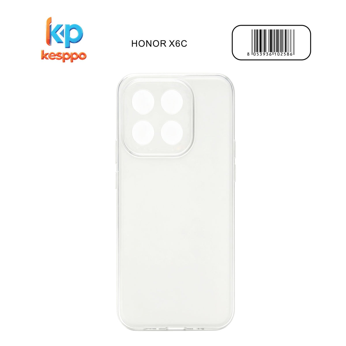 Custodia per Honor X6C – trasparente, in silicone