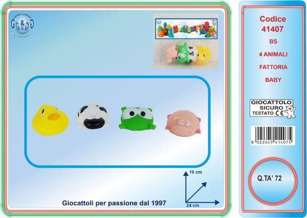 Personaggio o figura giocattolo – BS 4 ANIMALI FATTORIA BABY LIP41407