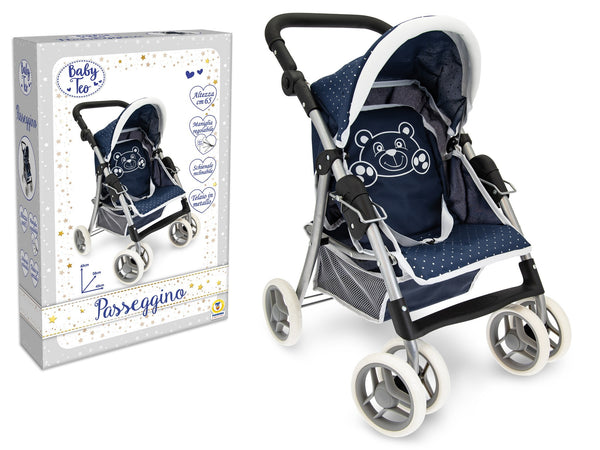 Accessorio per bambole – PASSEGGINO ORSETTO IN METALLO 74255