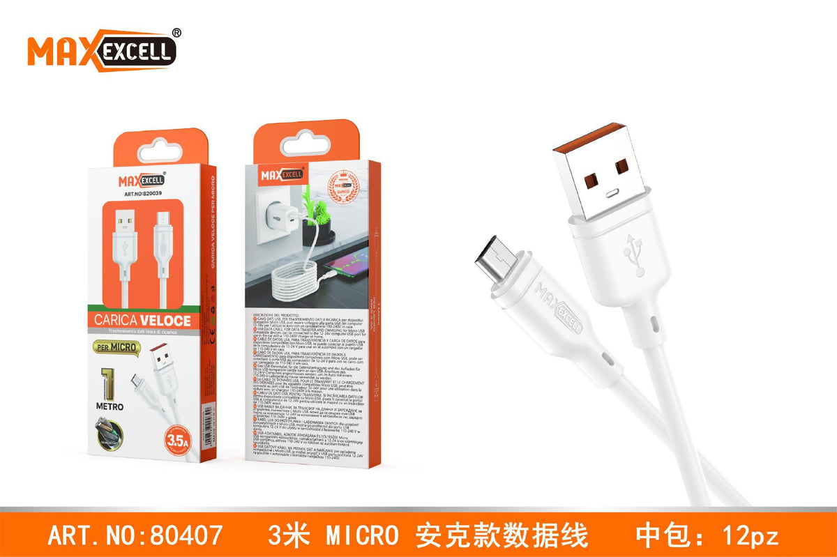 Cavo Micro 3M 2.4A