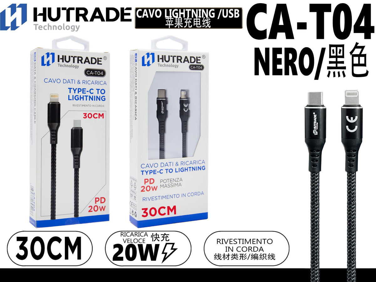 CA-T04 CAVO TYPE-C/LIGHTNING 20W