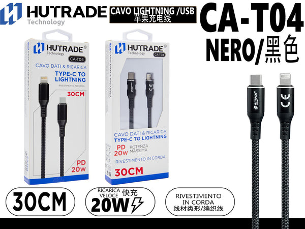 CA-T04 CAVO TYPE-C/LIGHTNING 20W