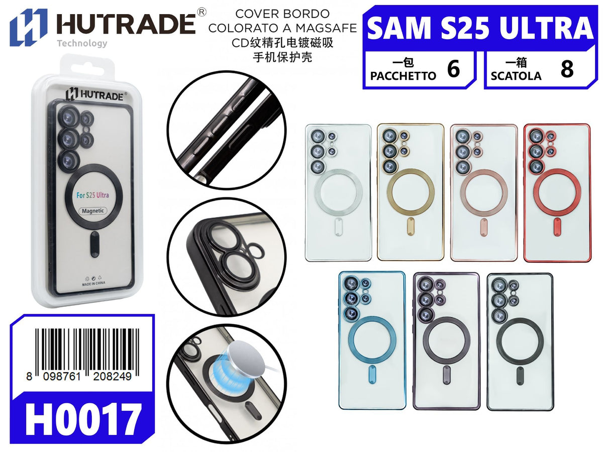 H0017 COVER BORDO COLORATO A MAGSAFE SAM S25 ULTRA