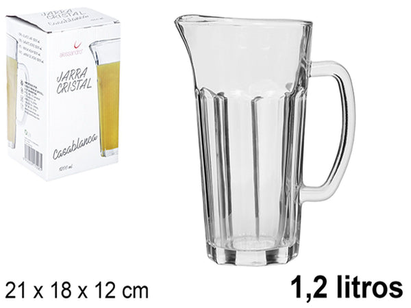 BROCCA IN VETRO CASABLANCA 1200ML 21x18x12cm