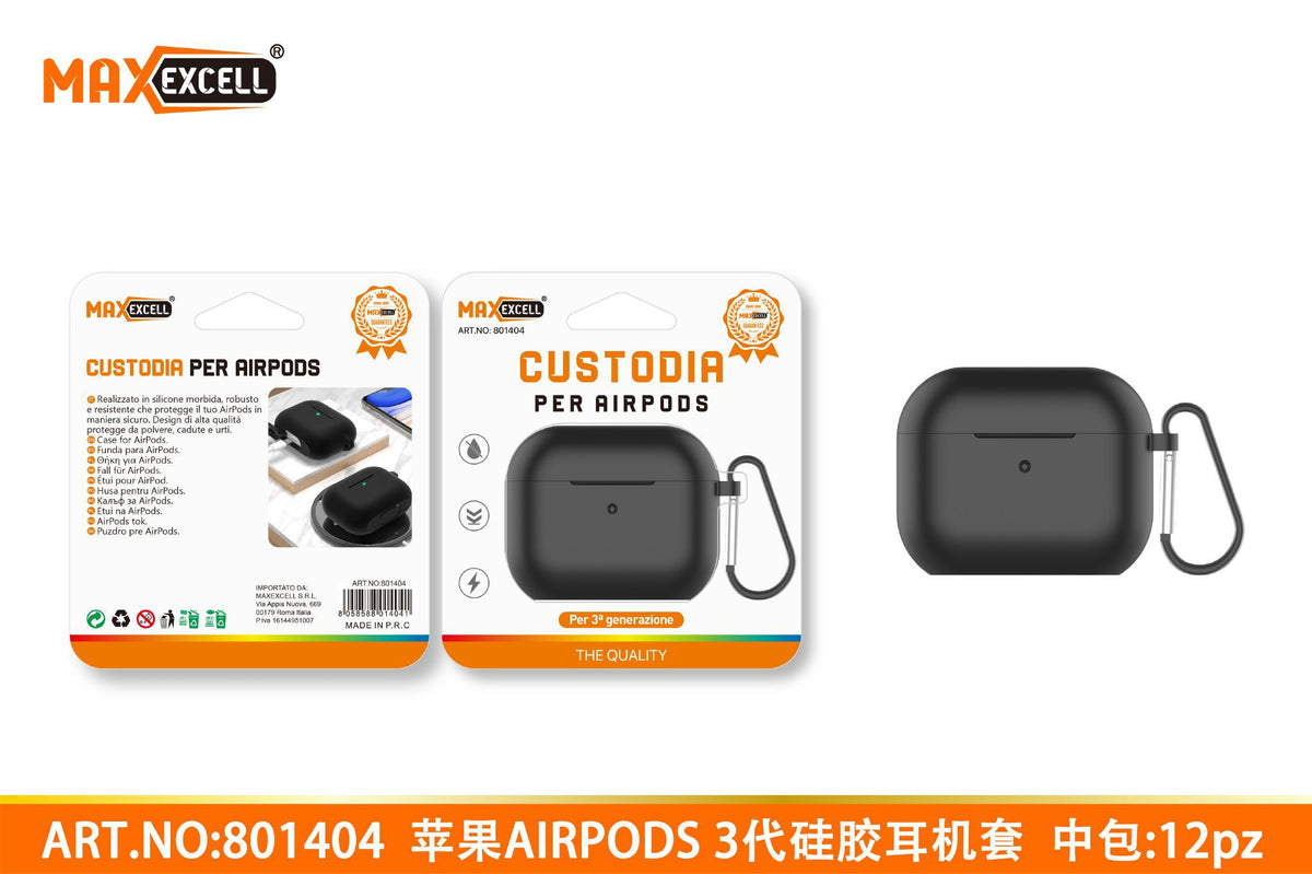 Custodia in Silicone Compatibile con Airpods 3